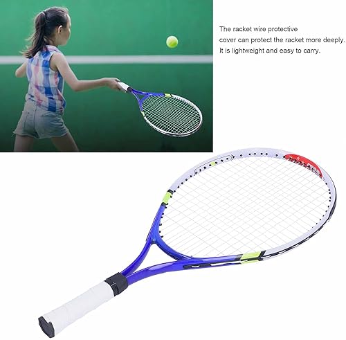 Miniatura 4 de Raqueta de tenis, raqueta de tenis recreativa para adultos, marco de aleación de aluminio, raqueta de tenis para adolescentes, juego de raqueta de