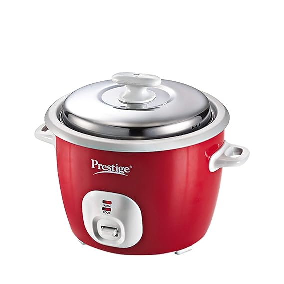 Prestige Delight Electric Rice Cooker Cute 1.8-2 (700 watts) with 2 aluminium cooking pans