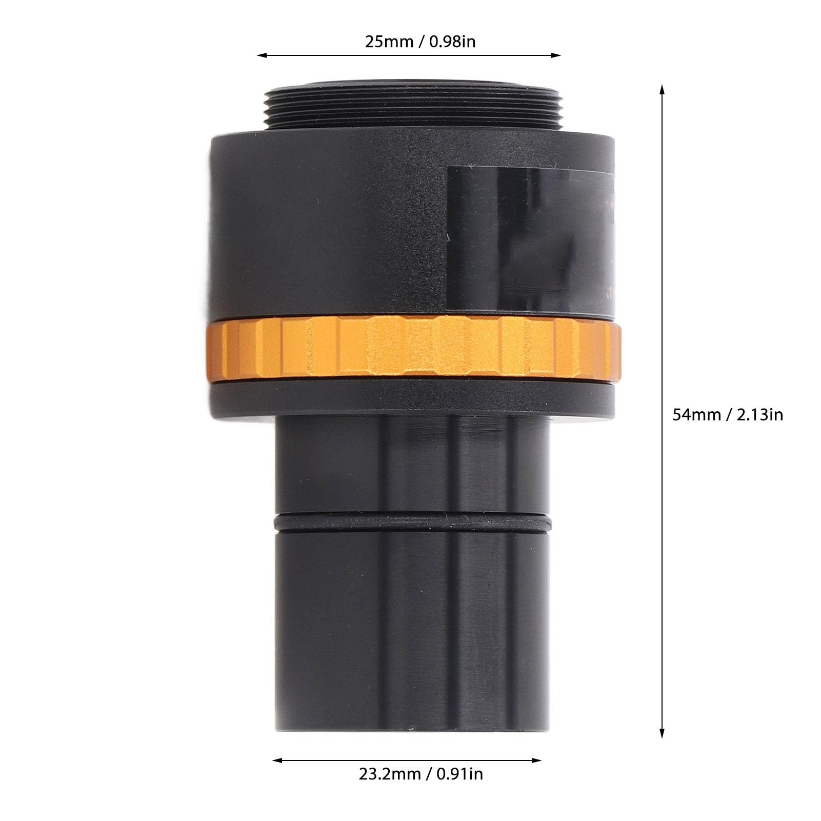 Cocoarm AMA037 Okular Mikroskopu Elektrycznego Okular Mikroskopu ze Stopu Aluminium Regulacja Ostrości 0,37X Adapter 23,2 Mm do 30 Mm 30,5 do Użytku w Kamerze Laboratoryjnej
