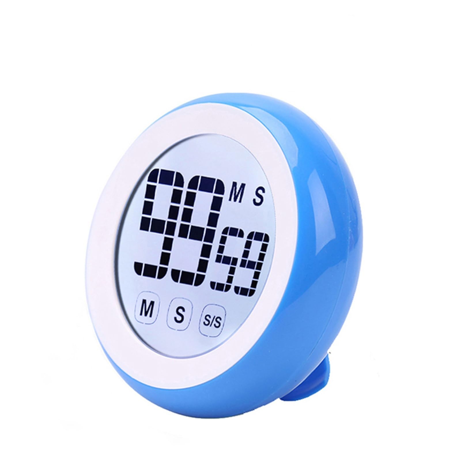 Touch Screen Digital Kitchen Cooking Timer Alarm Clock Countdown Countup Magnetic LCD Reminder Colorful Reliable Efficient(BLUE)