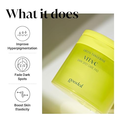 Miniatura 3 de GOODAL Green - Toner en toallitas de mandarina con vitamina C, cuidado de la piel coreano, K-Beauty, piel de vidrio, 70 hojas