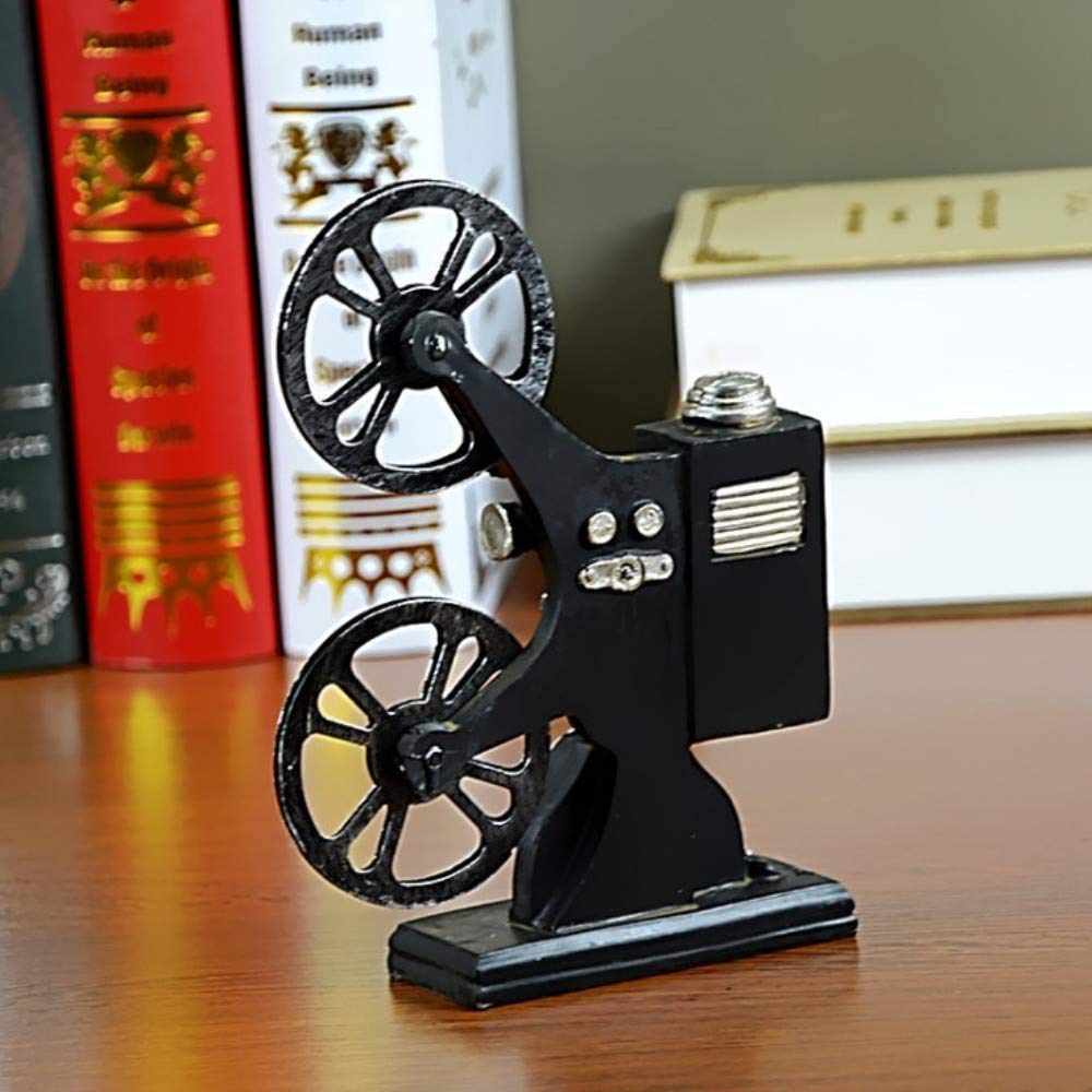 Modello di proiettore cinematografico, Proiettore di Film d'Epoca in Resina Proiettore Prop Modello di Artigianato Ornamenti Puntelli Decorazioni per la casa per Lo Studio