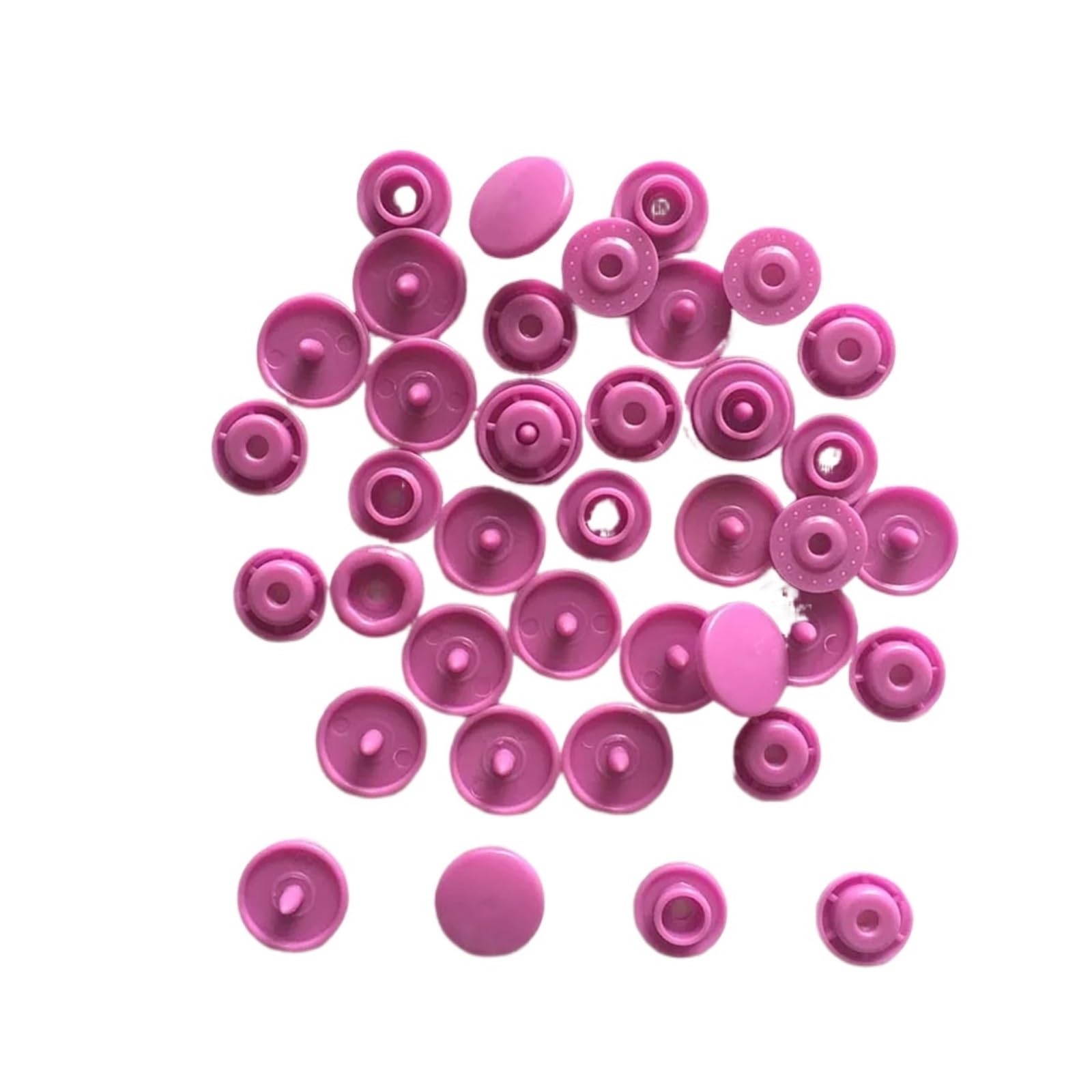 Xulvoz Zi Mei Plastic Snap Buttons 580Set Plastic Snaps Button Fasteners T5 Bag Folder Buckle Buttons Resin Garment Accessories For Baby Clothes Bibs Diapers