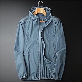 WQHPLMD Campo de Deportes Delgados al Aire Libre livianos para Acampar para Hombres Caminata de Secado rápido de protección contra el Sol (Color: Negro, tamaño: X-Large)