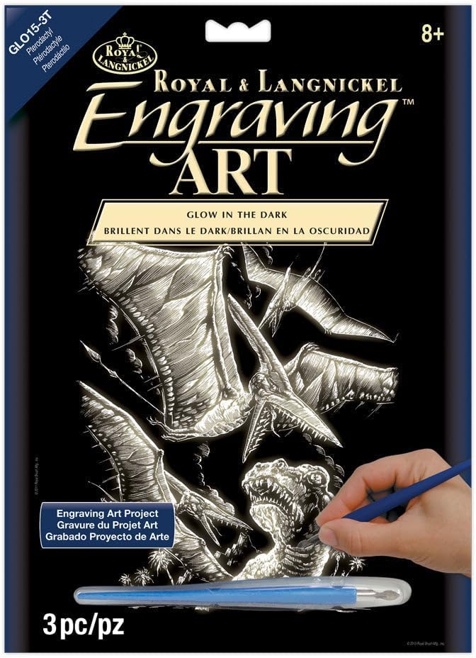 Royal and Langnickel Glow in Dark Engraving Art, Pterodactyl