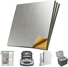 Self-adhesive thermal and acoustic insulation. For all types of applications, vehicles, windows, radiators, walls, ceilings. Prevents noise, cold, heat, vibration I Made of AluminiumI10 mm thickness