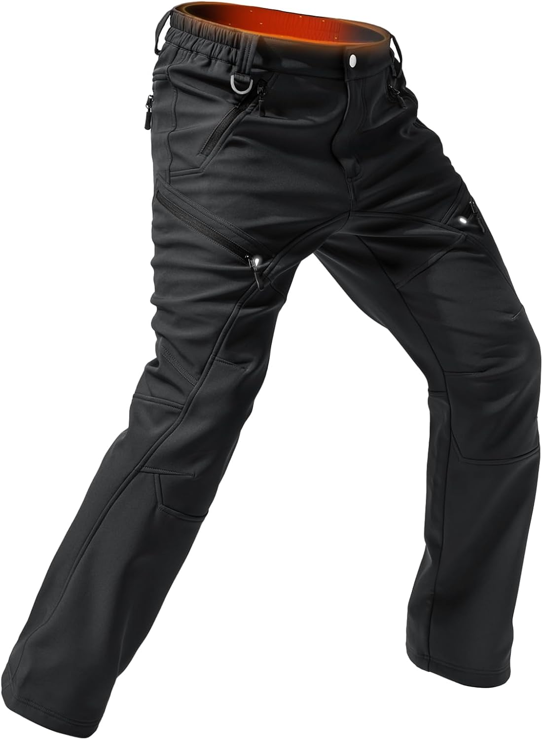 Moosehill Men’s-Fleece-Lined-Cargo-Hiking-Pants Water-Repellent-Softshell-Snow-Ski-Pants for Winter Outdoor with 5 Pockets Moosehill Men’s-Fleece-Lined-Cargo-Hiking-Pants Water-Repellent-Softshell-Snow-Ski-Pants for Winter Outdoor with 5 Pockets