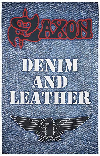 Drapeau multicolore Saxon Denim en polyester pour décoration murale intérieure - 2