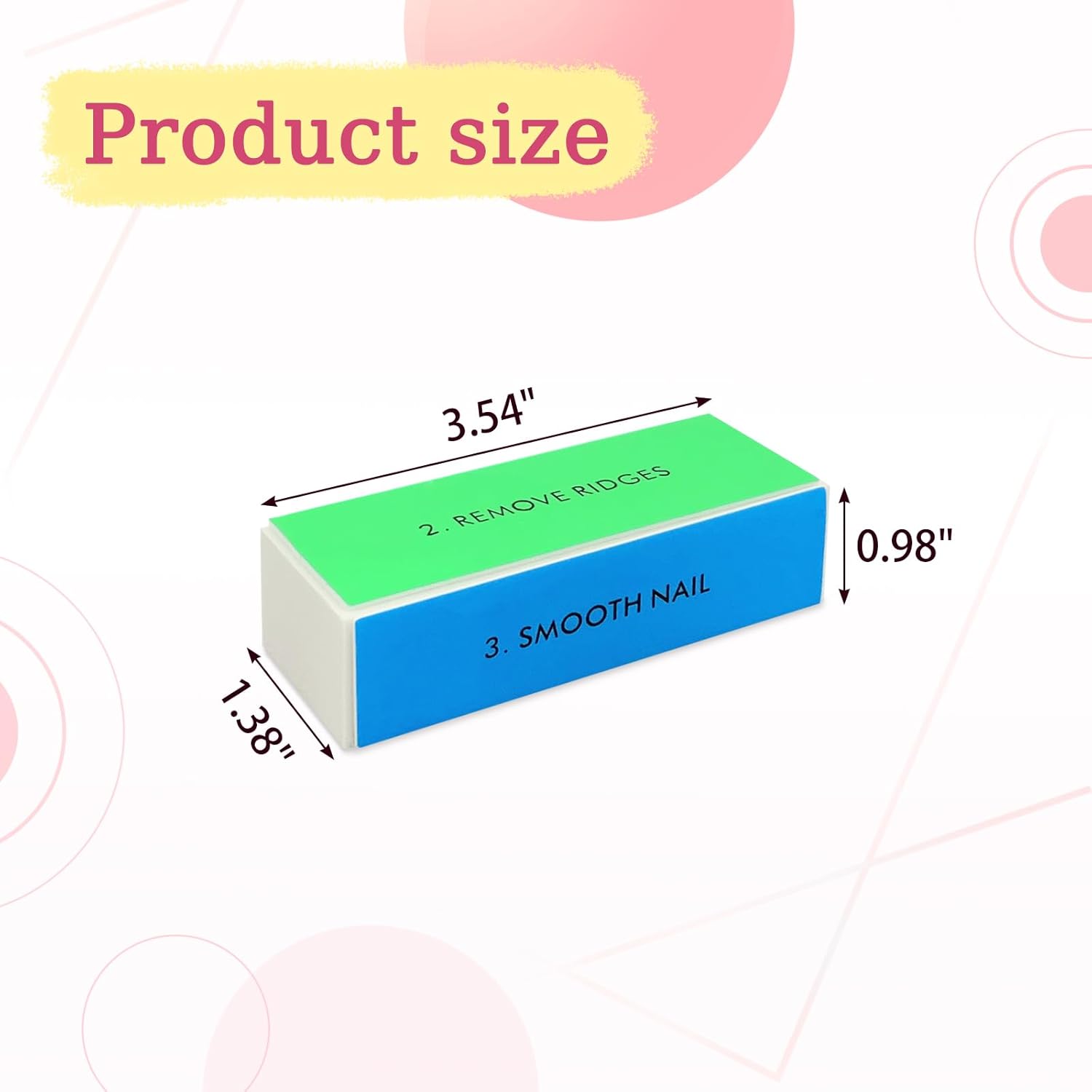 12-Piece White Sponge Nail Buffer Block, 4-Way Nail File and Buffer for Nail Care, Ideal for Salon and Home Manicures - Image 6