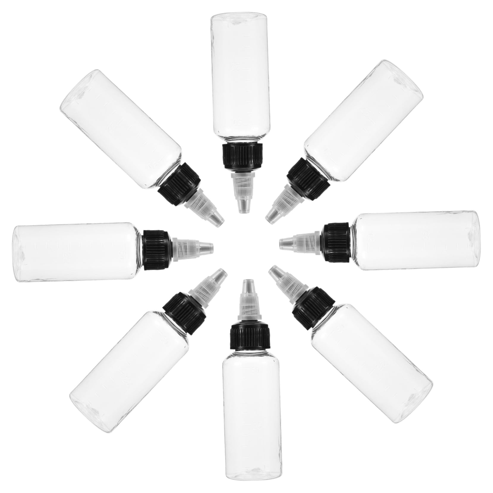 FOMIYES Paint Mixing Bottles 50ml Plastic Palette Bottles Tight Seal for Artists