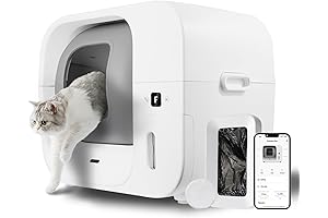 Furbulous True Odorless Automatic Cat Litter Box: Self-Cleaning and Space-Saving Solution for Multiple Cats