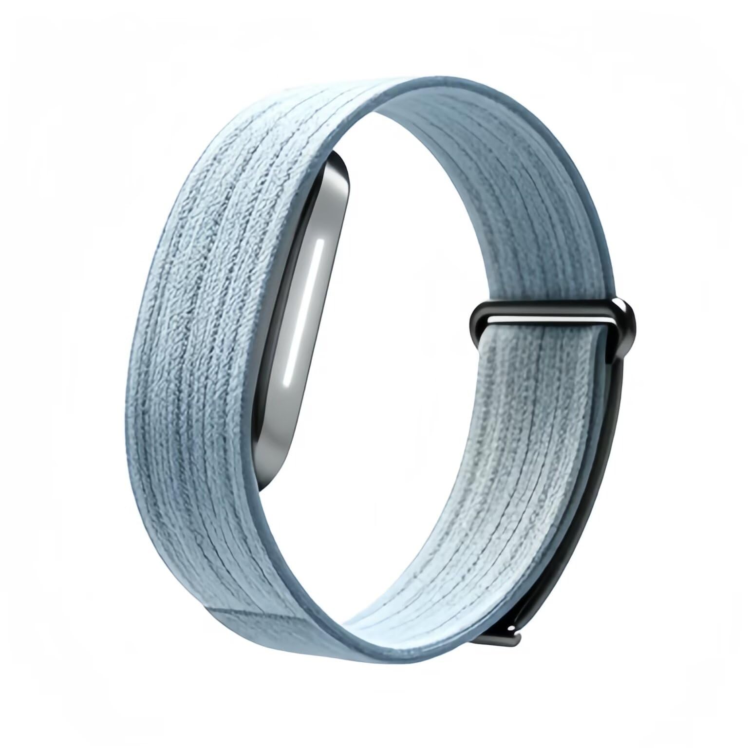 BoerHang Strap Compatible with Hume Band 2.0, Woven Nylon Strap, [Unisex] Sports Interchangeable Stra.Light Blue