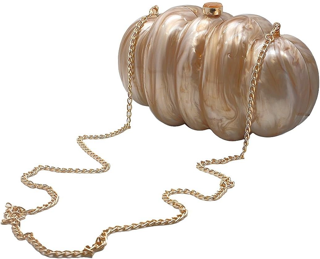 Women Puff Acrylic Clutch Purse Glitter Marble Acrylic Handbag Unique Evening Bag Chain Shoulder Bag for Party Prom - Image 6