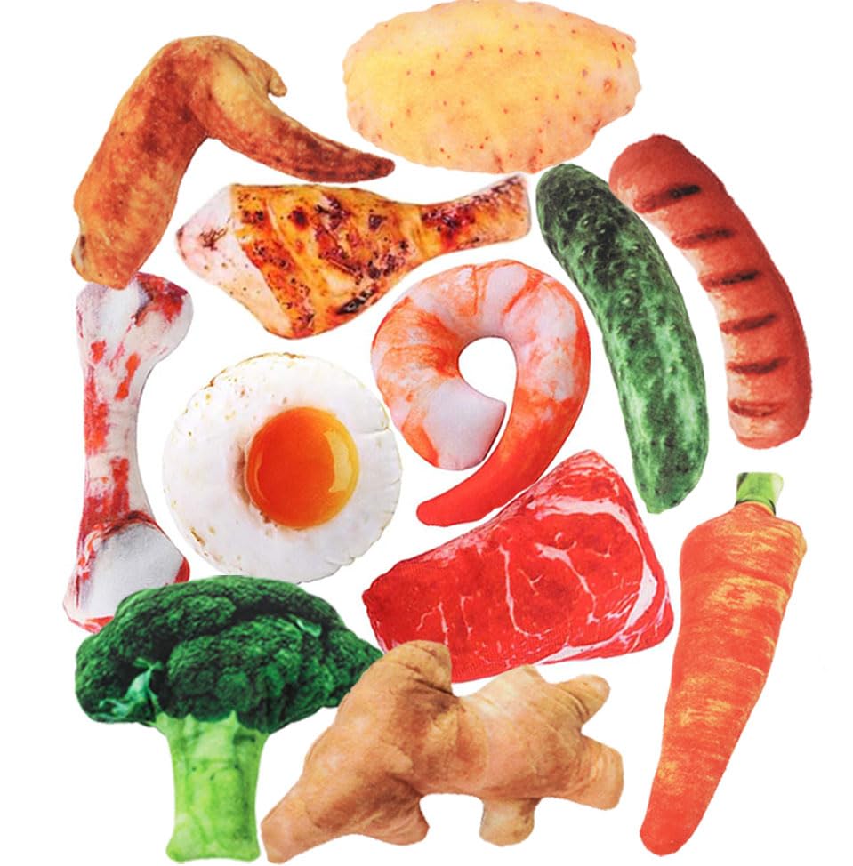 Dbeans Flourithing 12Pcs Dog Toys - Cute Puppy Toys for Aggressive Chewers - Engage Your Dog's Instincts During Playtime - Toys to Keep Them Busy