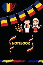 Lined Journal Notebook with Traditional Romanian Design: Great Gift Idea, 6 x 9 Inch, Glossy Cover