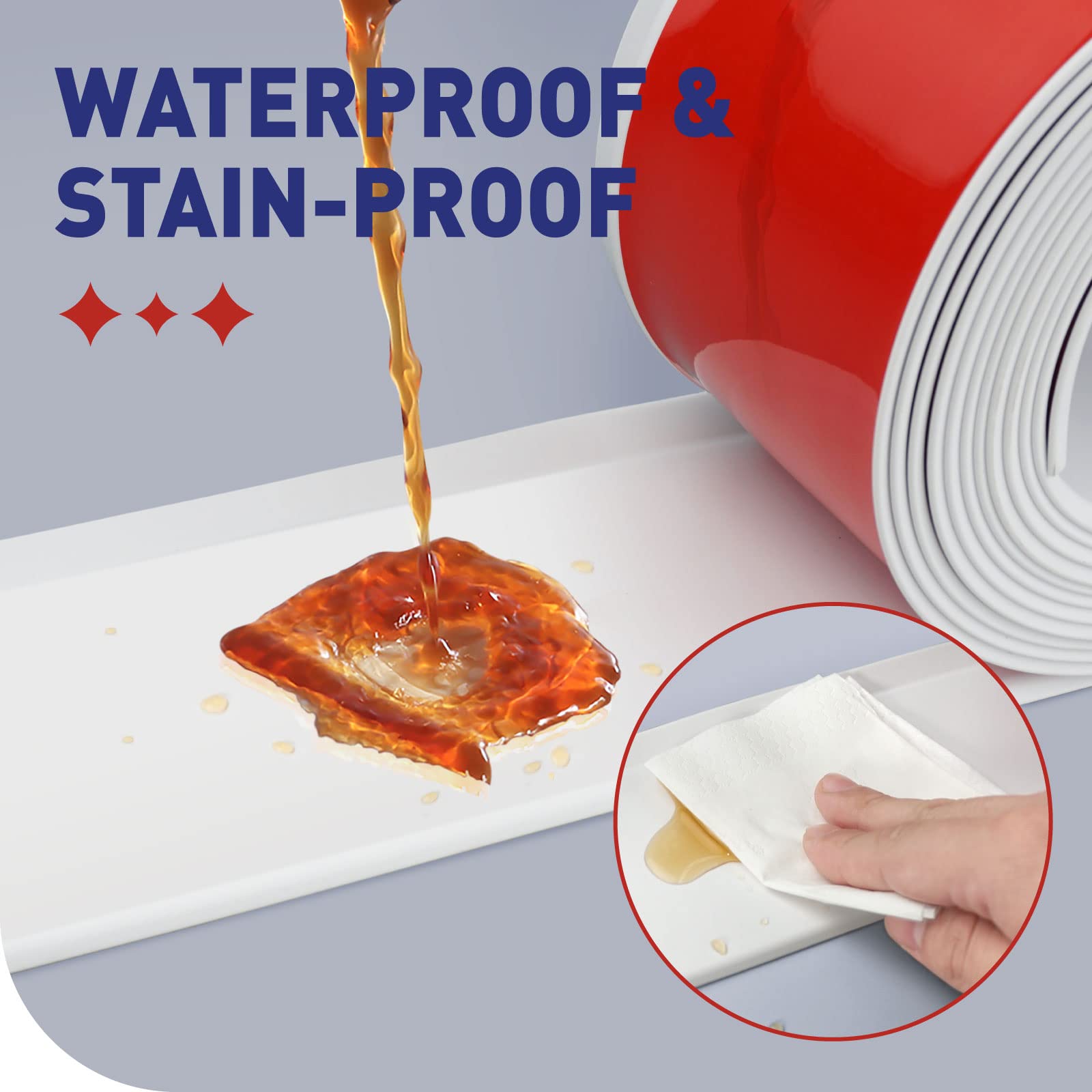 FOSLUOC Flexible Baseboard Molding Trim, 4 Inch x 20 Feet White Self-Adhesive Vinyl Wall Base Cove Base, Peel and Stick Rubber Wall Base Moulding Trim.