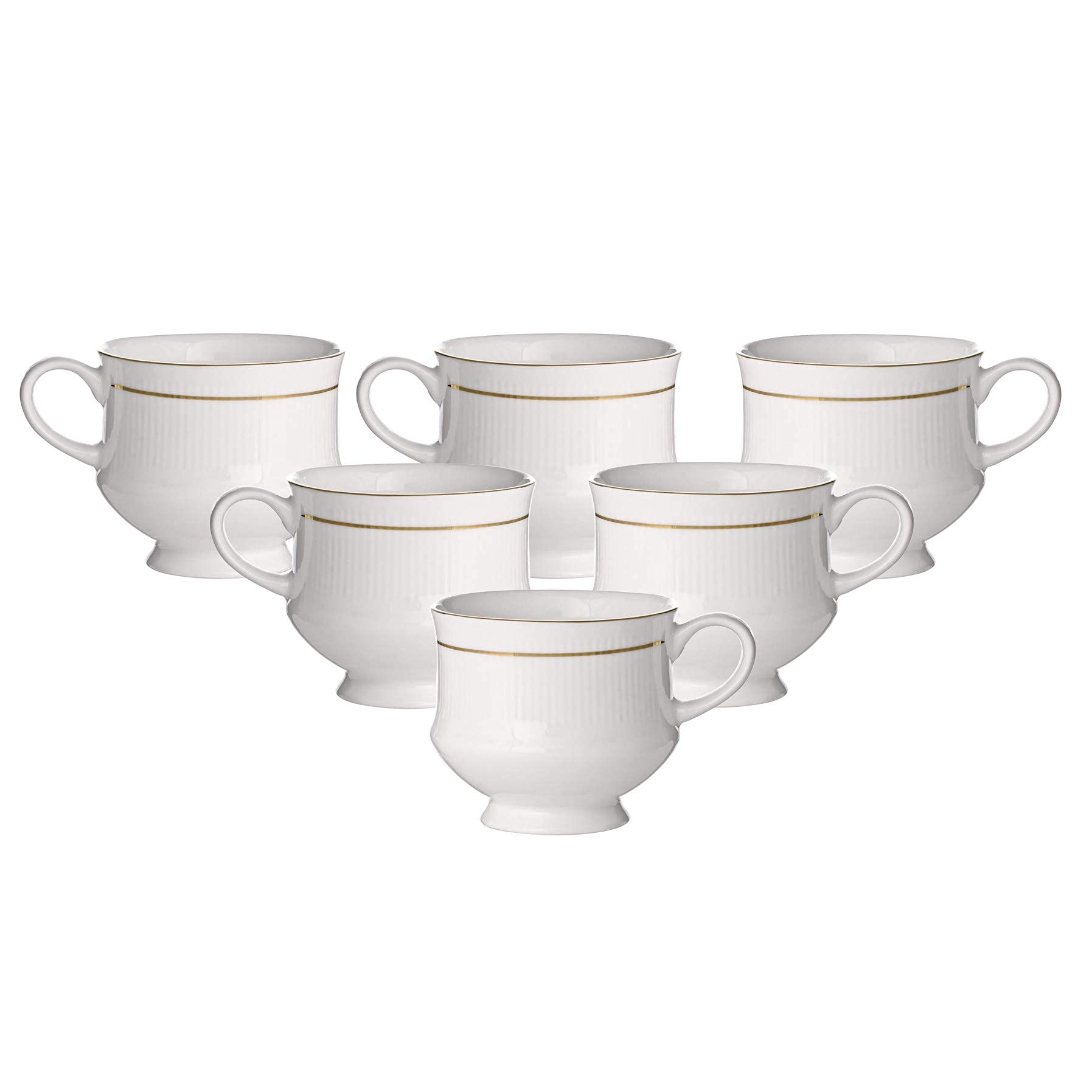Bone China Multicolour Tea/Coffee Cup/Mugs (Set of 6 Cups) with Premium Design Excellent for Gifts and Home Decor