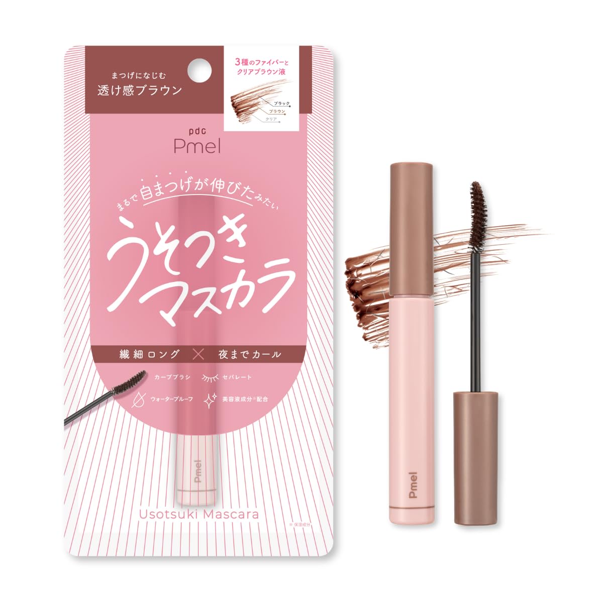 マスカラ Comin'  Baby 7　ルーサー Amazon.co.jp: ピメル Pmel うそつきマスカラ 透け感ブラウン マスカラ