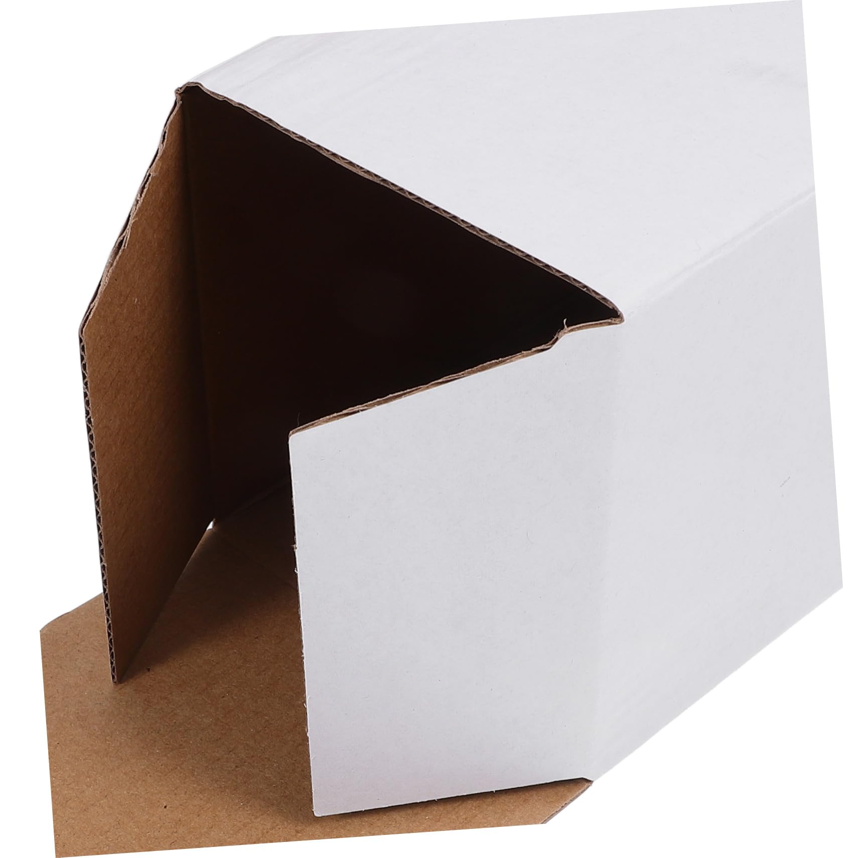 Weiße Wellpapp Versandkartons 10 Stück Papier, Mehr Stück | Unterteilt, ohne Klebeband oder Kleber Montierbar, Präzise Verarbeitung und Feine Details