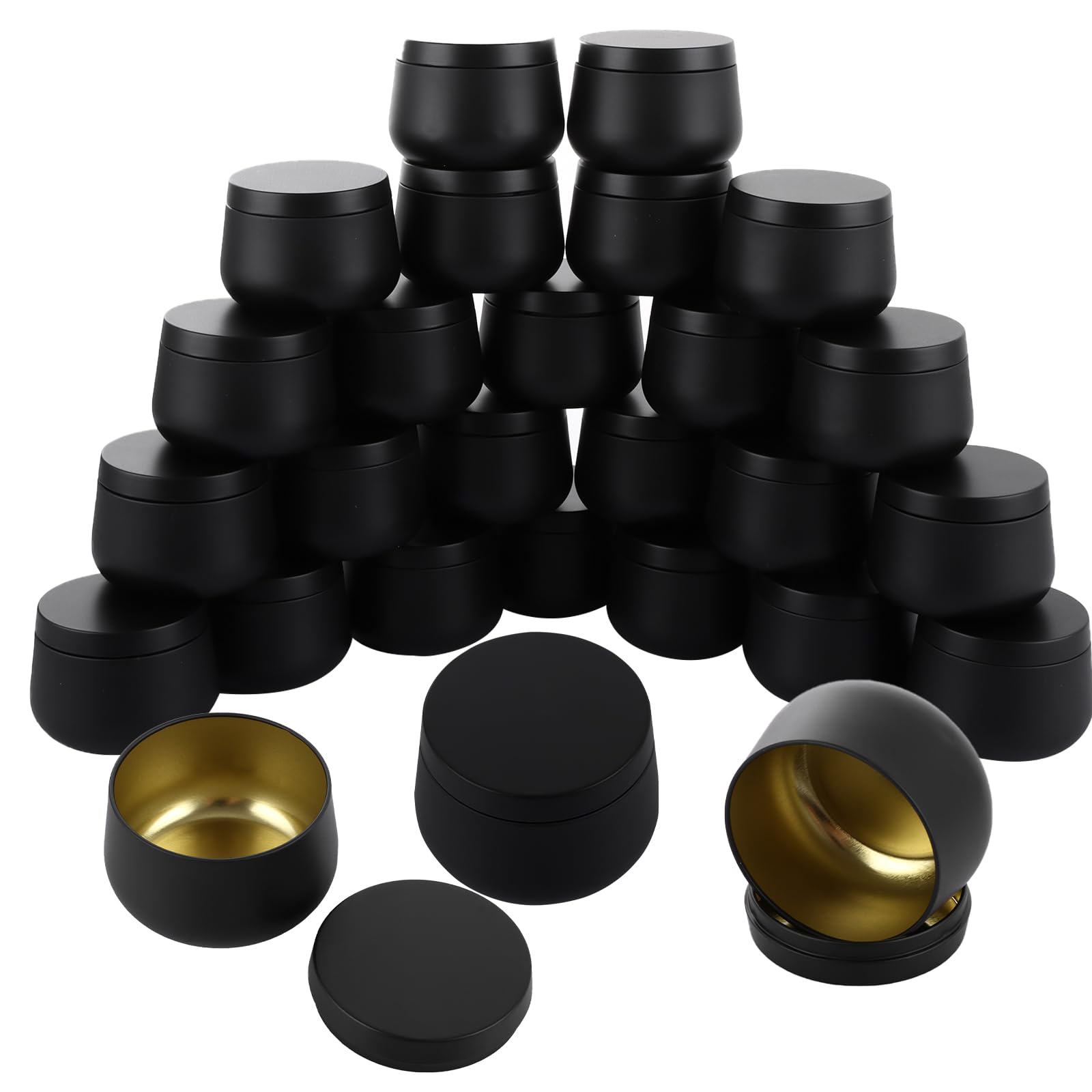 Boîtes à bougies noires de 150 ml pour résoudre vos soucis de coulée