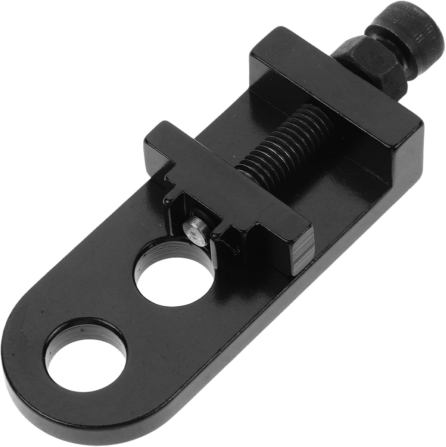 Kisangel Adjustable Bike Chain Tensioner for Bicycles Single Speed Chain Adjuster Made of Sturdy Aluminium Alloy with Dual Holes Designed for Cycling and Slippage