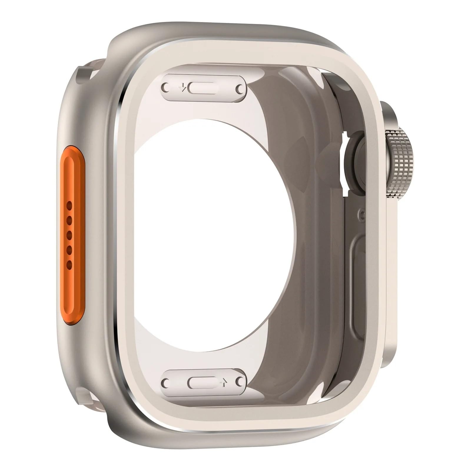 EPANO Custodia protettiva in metallo per Apple Watch 46mm 45mm 44mm Cover protettiva per telaio per iWatch Series 10 9 8 7 6 5 SE Passa a Ultra 2 49mm WatchCase