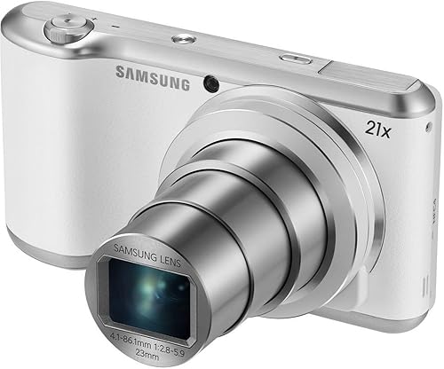 Samsung Galaxy EK-GC200ZWAXAR 16.3 Digital Camera with 21x Optical Image Stabilized Zoom and 4.8-Inch LCD Screen (White)