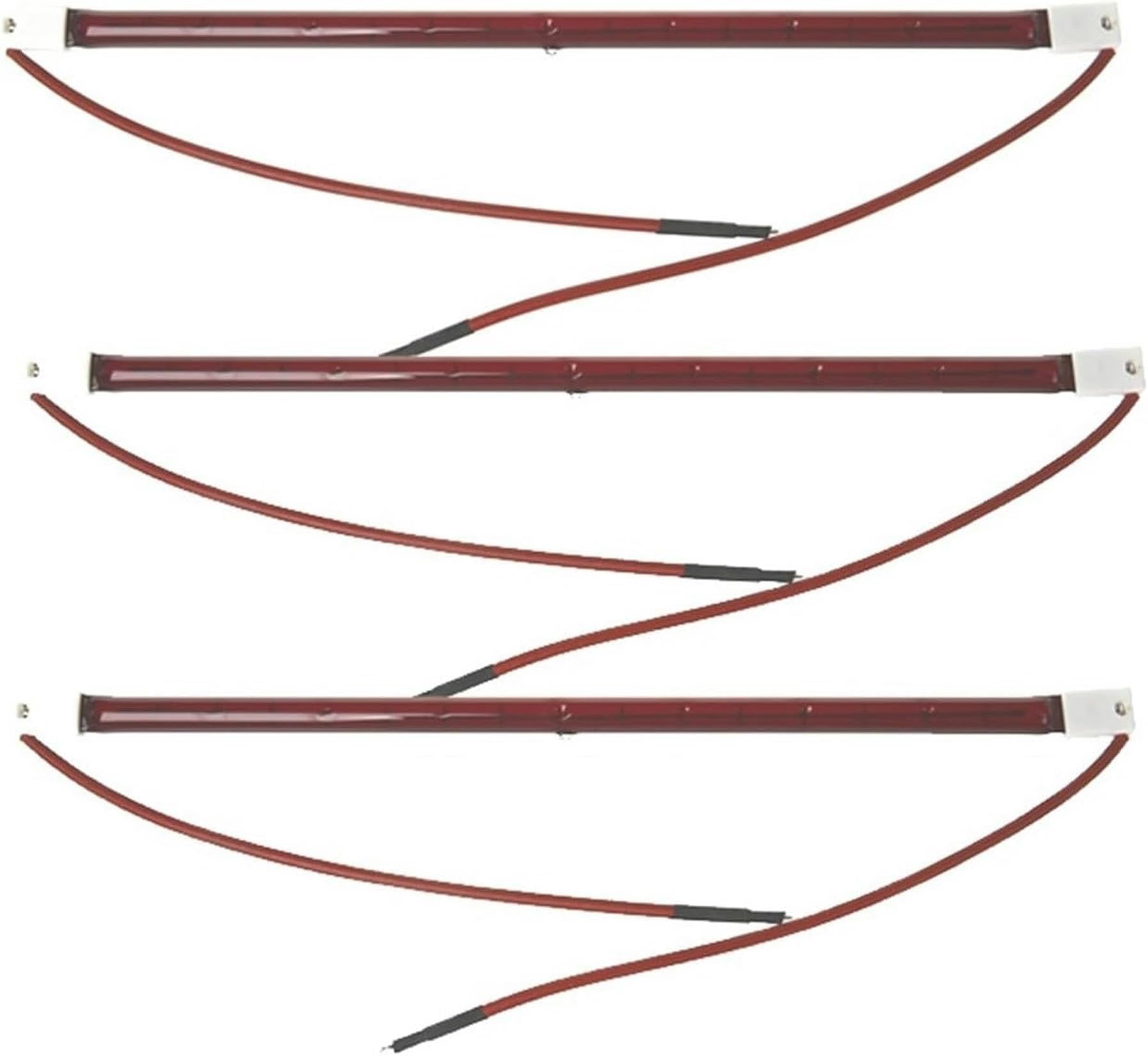 XENITE Lampe Infrarouge 1050W, Ampoule De Polymérisation De Peinture, Élément Chauffant À Quartz Halogène, Lumière Infrarouge À Ondes Courtes, Ampoule Dorée, Tube Rubis