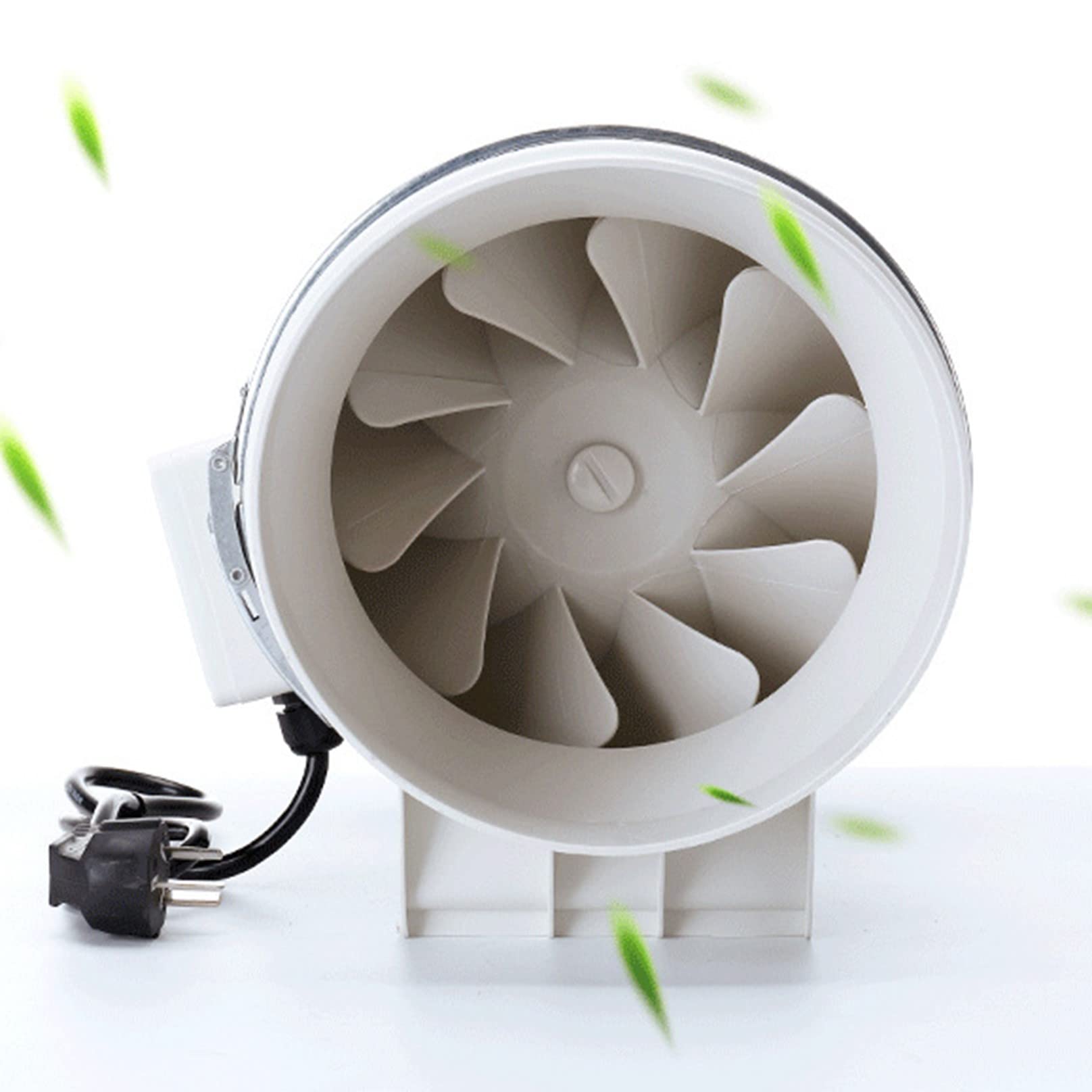 Extractor de Aire en línea de 6 Pulgadas, soplador de conducto de Aire de 146 mm, Potente Ventilador para Taller, Extractor de Aire en línea para Rejillas de ventilación, Tiendas d