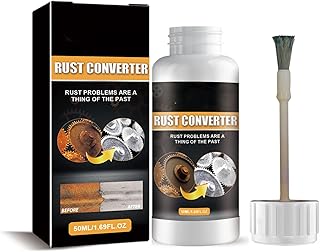 Convertidor de óxido para coche con imprimación, color blanco, eliminador de óxido para coche, eliminador de óxido, eliminador de óxido con pincel 2 en 1, imprimación antioxidante, para metal