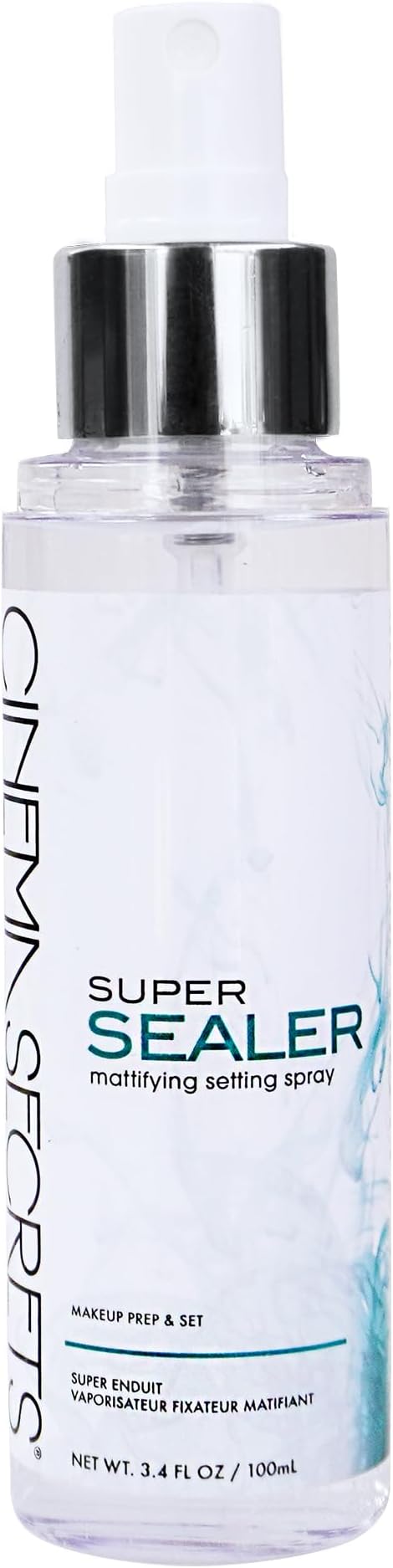 Cinema Secrets Super Sealer Mattifying Setting Spray, clear