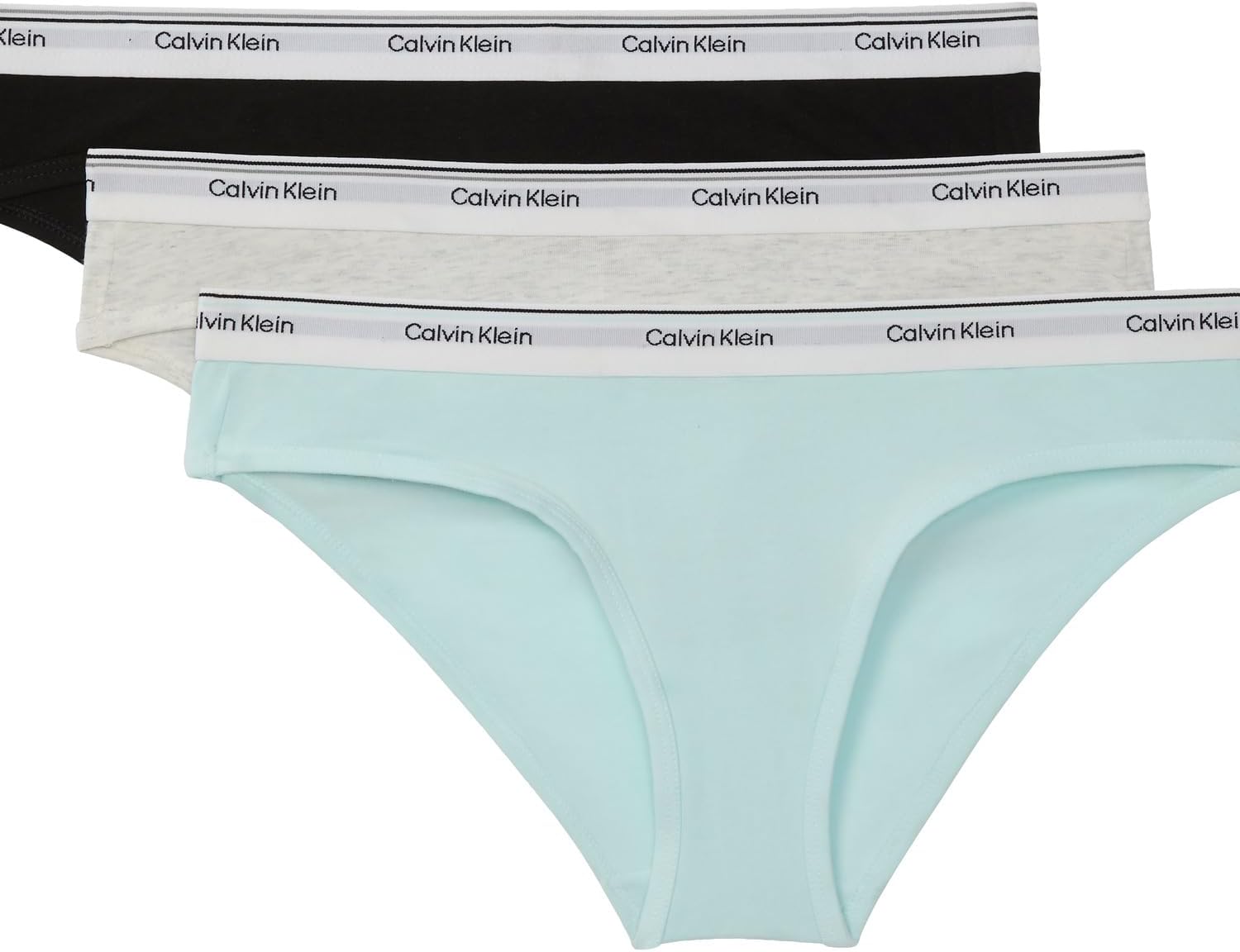 Calvin Klein womens Balance Cotton Stretch Bikini Panties, 3 Pack