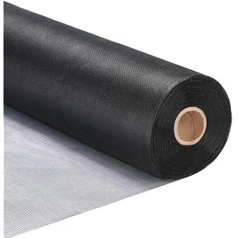 Fiberglass Window Screen Roll 84” x 100’ Easy to Use Black Replacement Window Screens for House Windows or Door Cover
