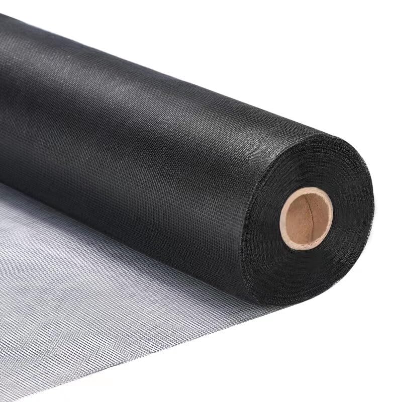 Fiberglass Window Screen Roll 84” x 100’ Easy to Use Black Replacement Window Screens for House Windows or Door
