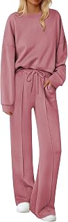 Pajama Sets for Women 2 Piece Lounge Sets Long Sleeve Sleepwear Top and Pants Cozy Pjs Loungewear with Pockets S-XXL