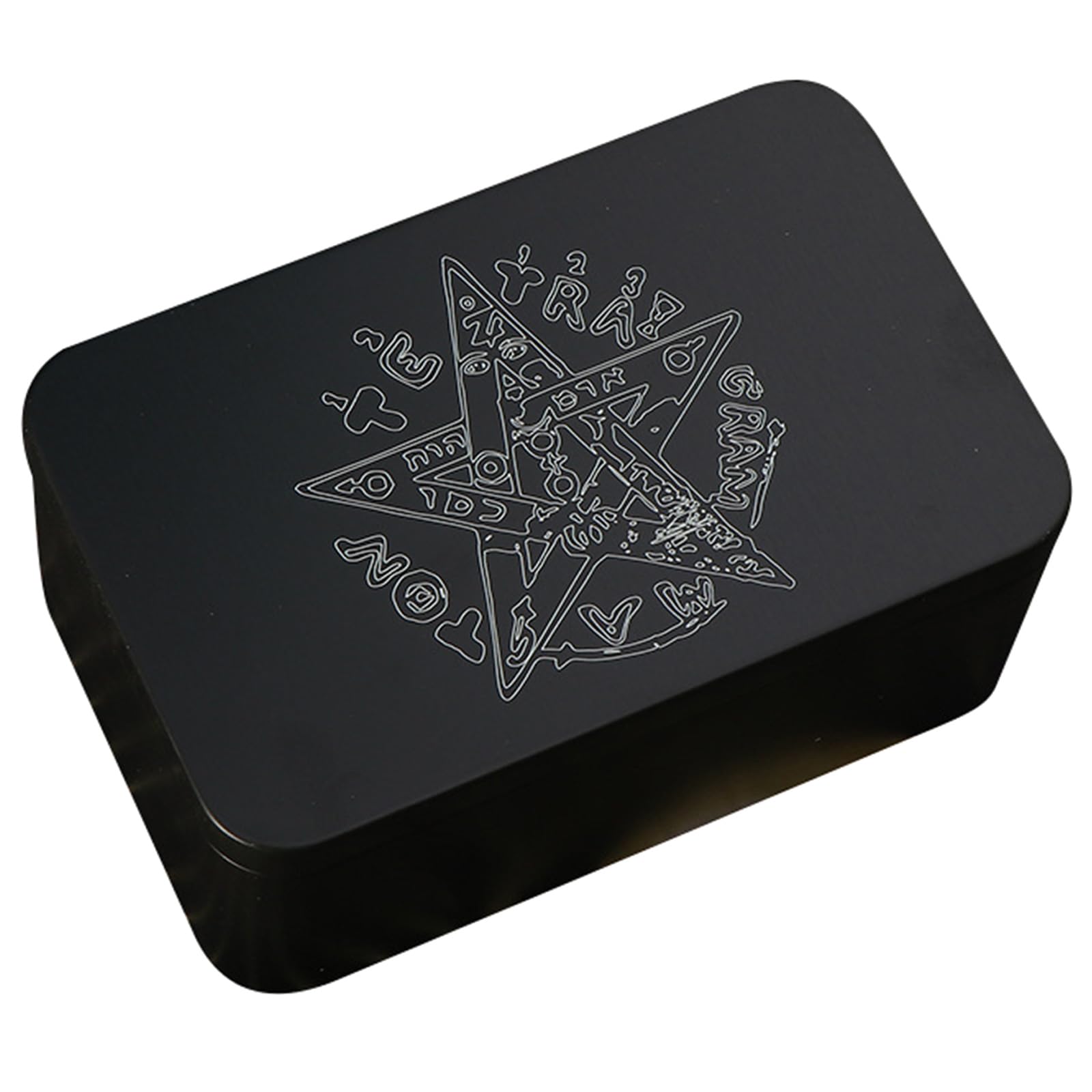 YWLUUOO Metal Gaming Card Box Playing Tarot Container Storage Case Packing Box Playing Card Empty Candy Storage Case