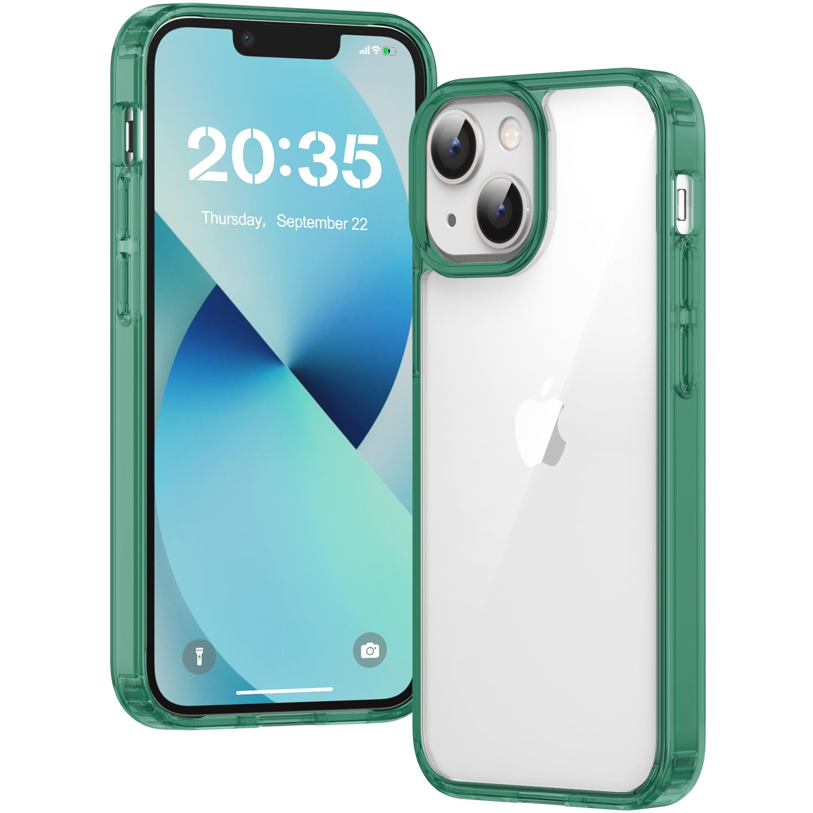 Clear Case for iPhone 15, Ultra Thin, Shockproof TPU Cover, Anti-Yellowing, Crystal Clear, Phone Case for Apple iPhone 15 - Clear — view 640