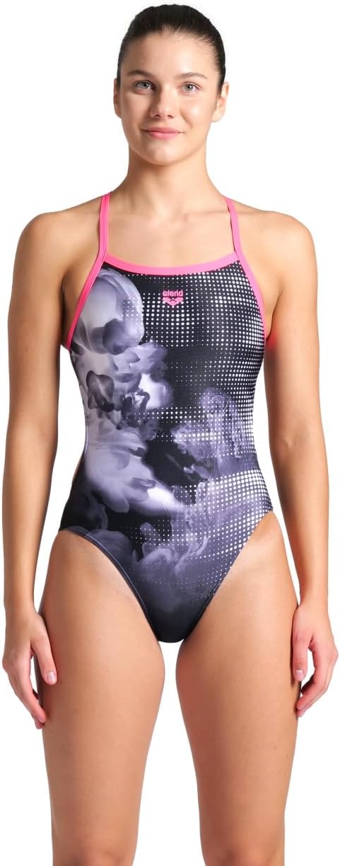 ARENAWomen's Performance Airbrush Challenge Back Swimsuit Sporty Bathing Suit