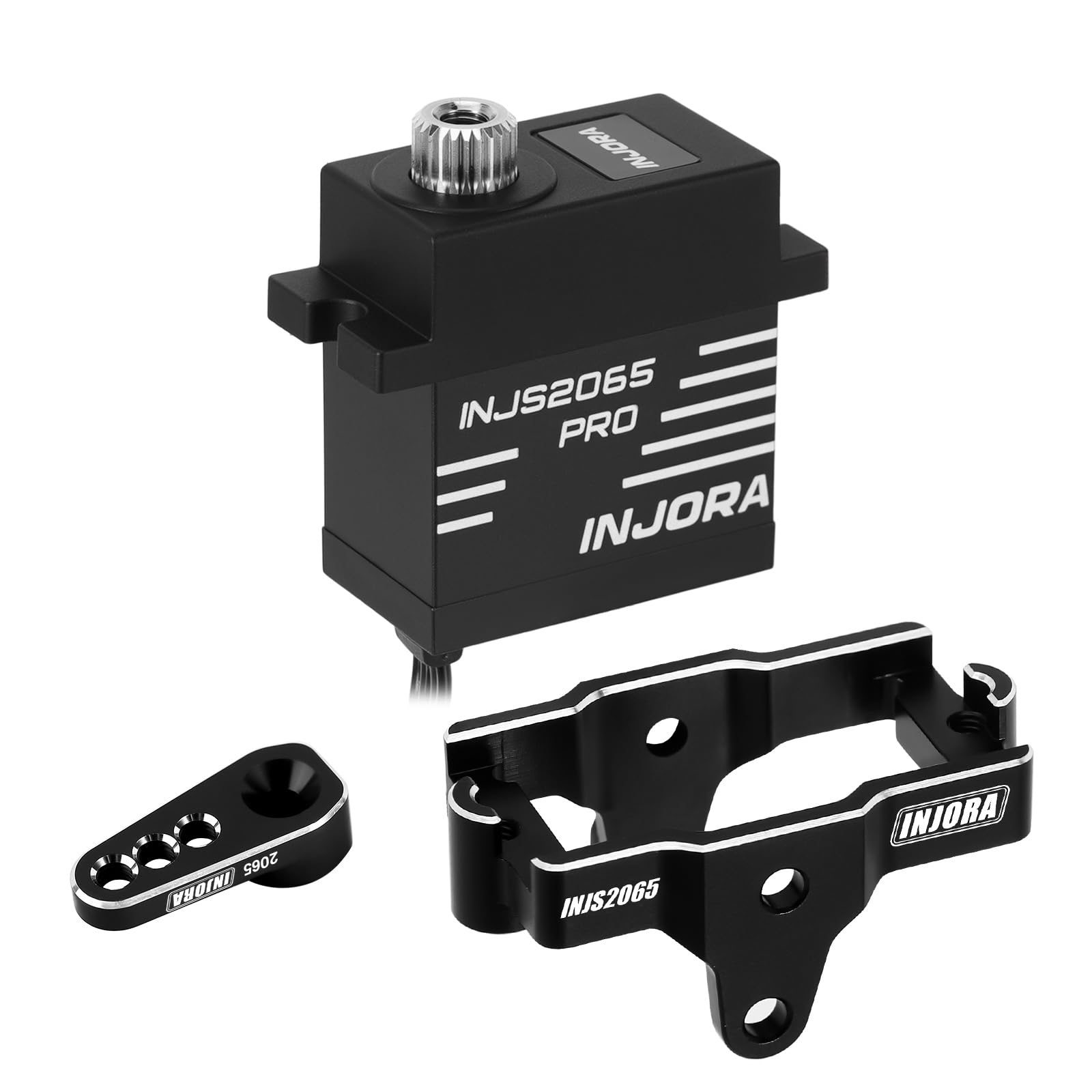 INJORA INJS2065 PRO 9KG Waterproof Servo with Mount & Horn for TRX4M