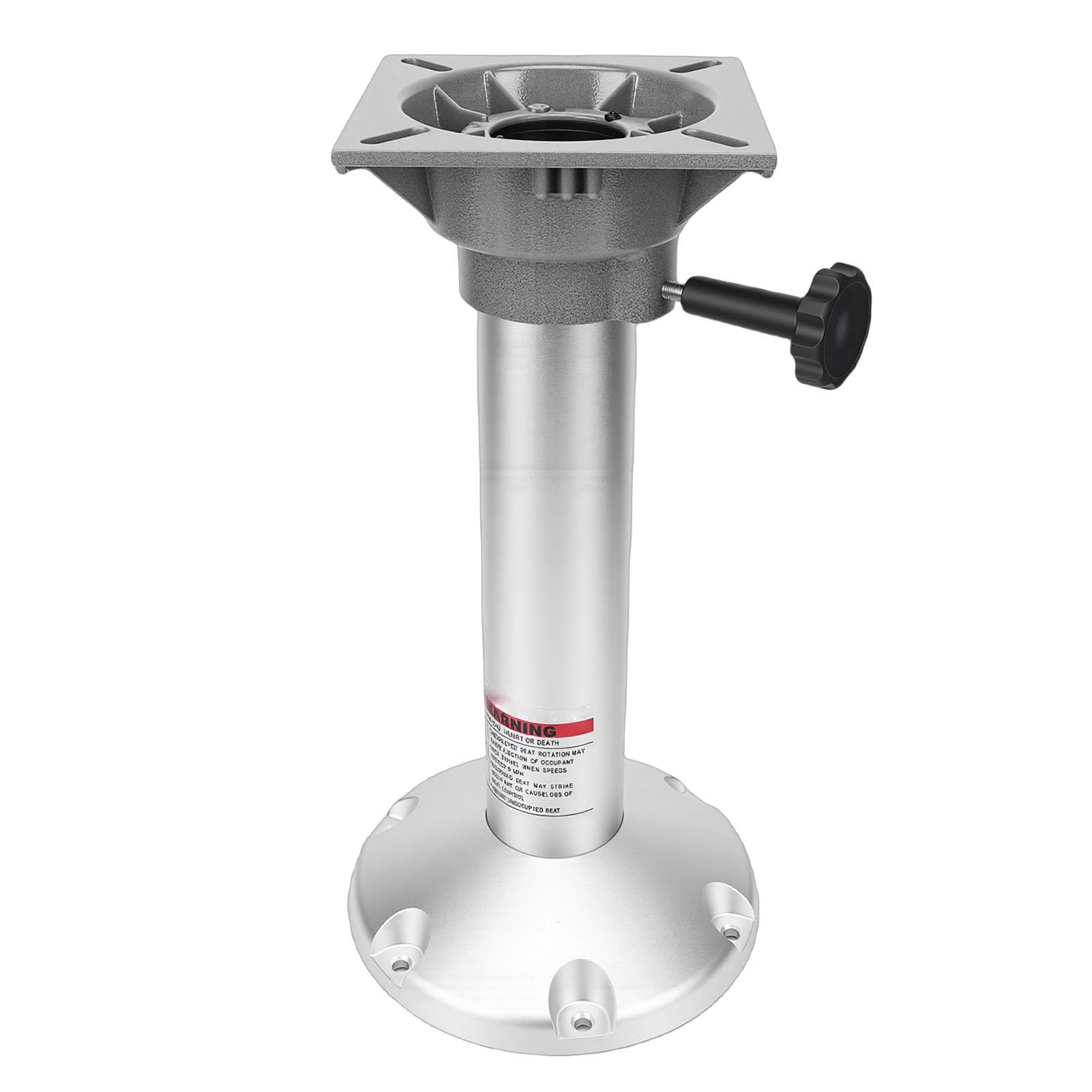 Pedestal para Asiento de Barco, Base de Silla Giratoria de Aleación de Aluminio de 360 ​​grados, Kit de Montaje Desmontable para Asientos de Pasajeros de Conductor de Yates y Vehículos
