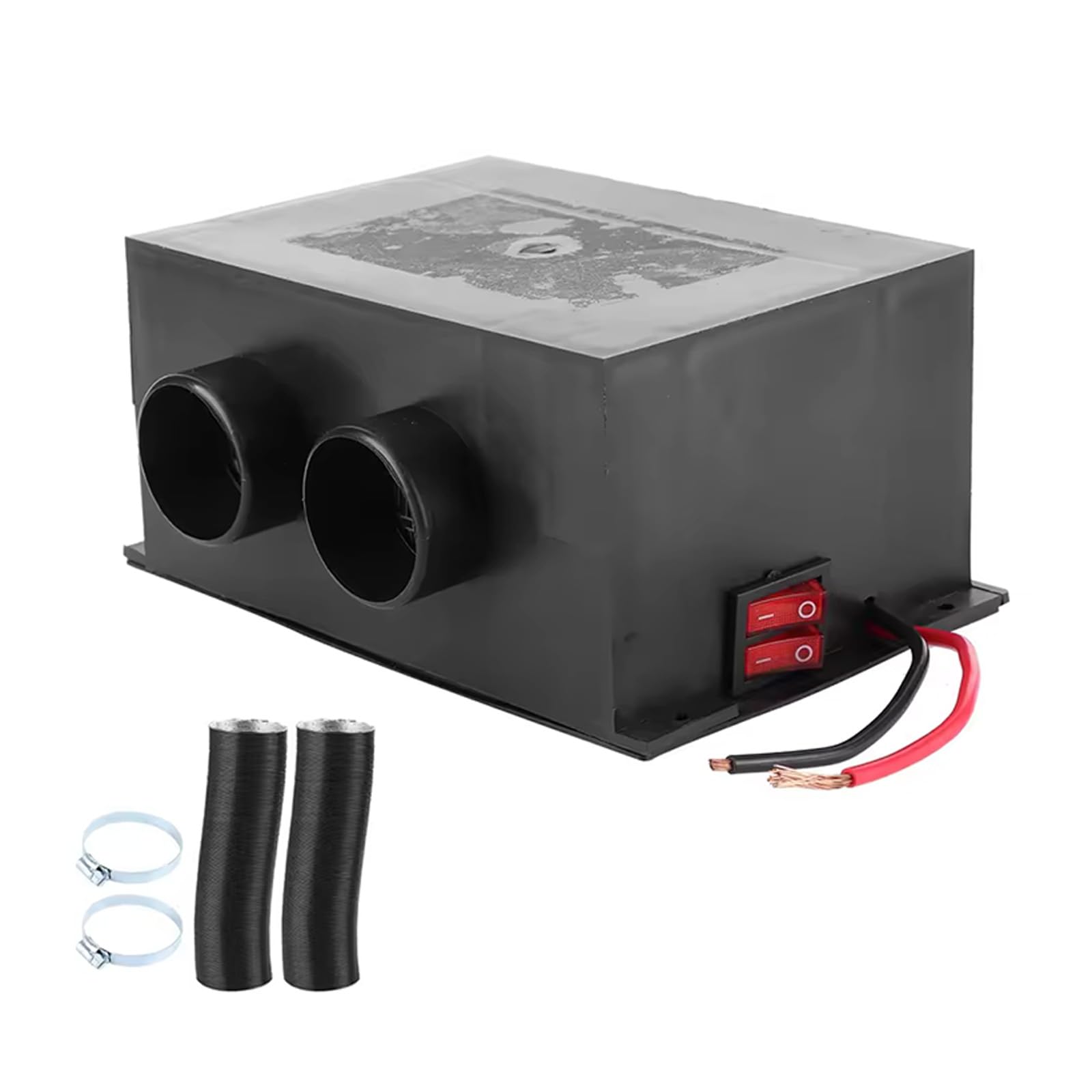 Desempañador de 2 engranajes para coche, calefacción, calentador eléctrico, 12 V-24 V, ventilador antivaho para parabrisas, descongelador rápido