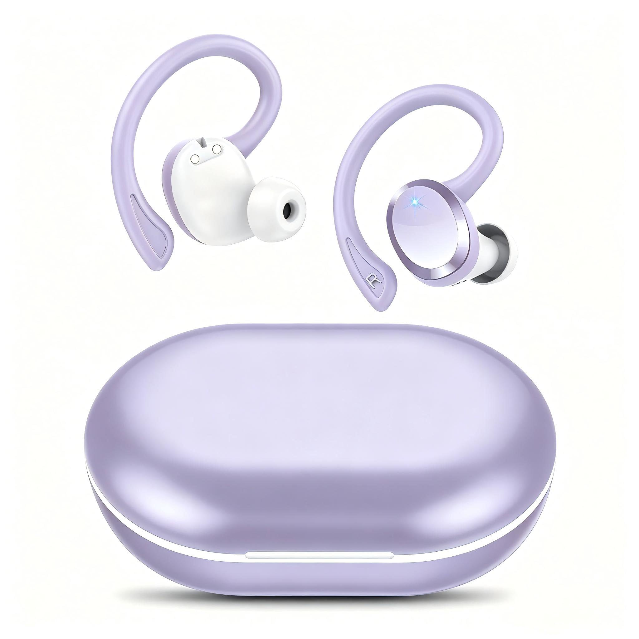 Bluetooth Kopfhörer, In Ear Kopfhörer Kabellos Bluetooth 5.4 mit 54 std Spielzeit LED-Anzeige, 4 ENC Noise Cancelling Mic, IPX7 Wasserdicht Headphones, HiFi Stereo Ohrhörer für Arbeit und Studium