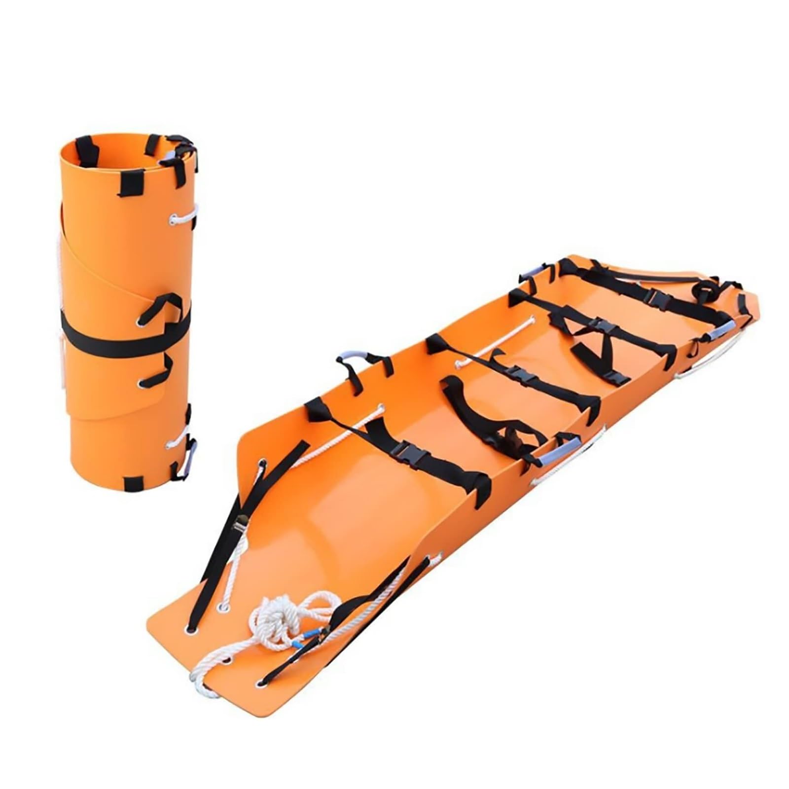 SWENEEN Folding Compact Portable Stretcher,Multifunctional Roll Soft Stretcher Simple Backpack Stretcher,
