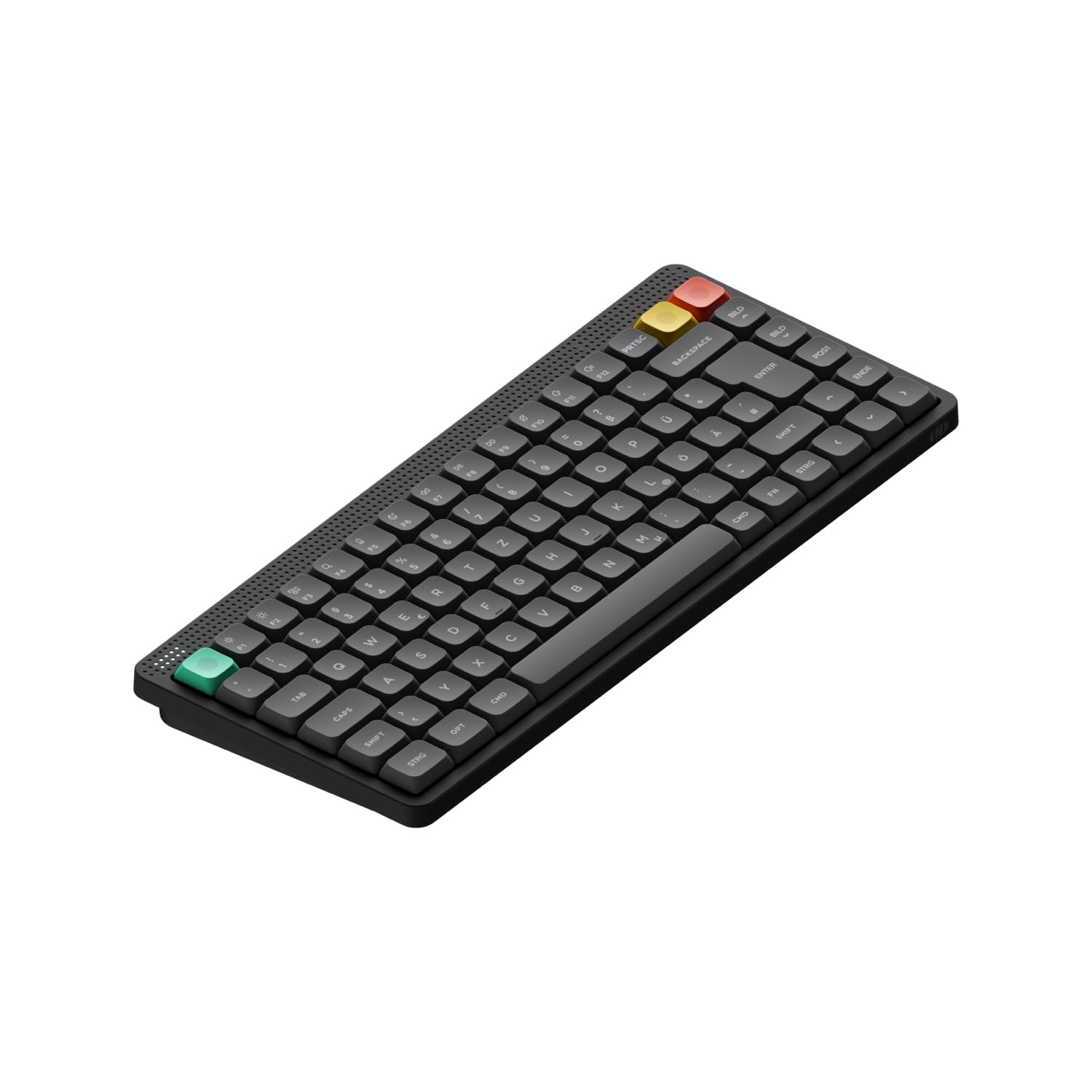 nuphy Node75 Low Profile Kabellos Mechanische Tastatur (Deutsches Layout) | 75% Hot-Swappable 84 Tasten Computer Gaming Tastatur, Unterstützt Touch-Gesten,Bluetooth/2,4 GHz/USB-C