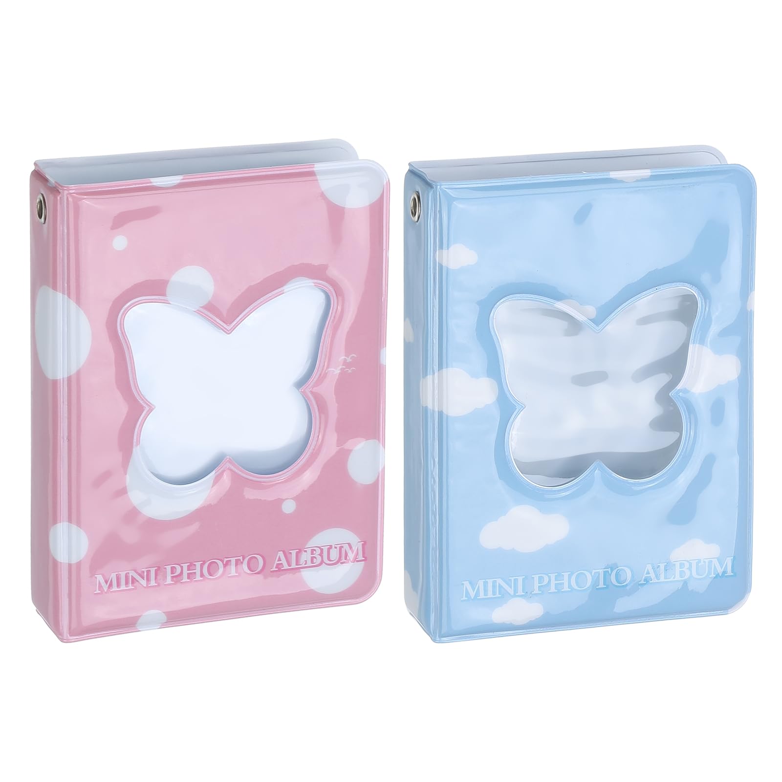 PATIKIL 3 Inch Mini Photocard Binder Love Heart Hollow Photocard