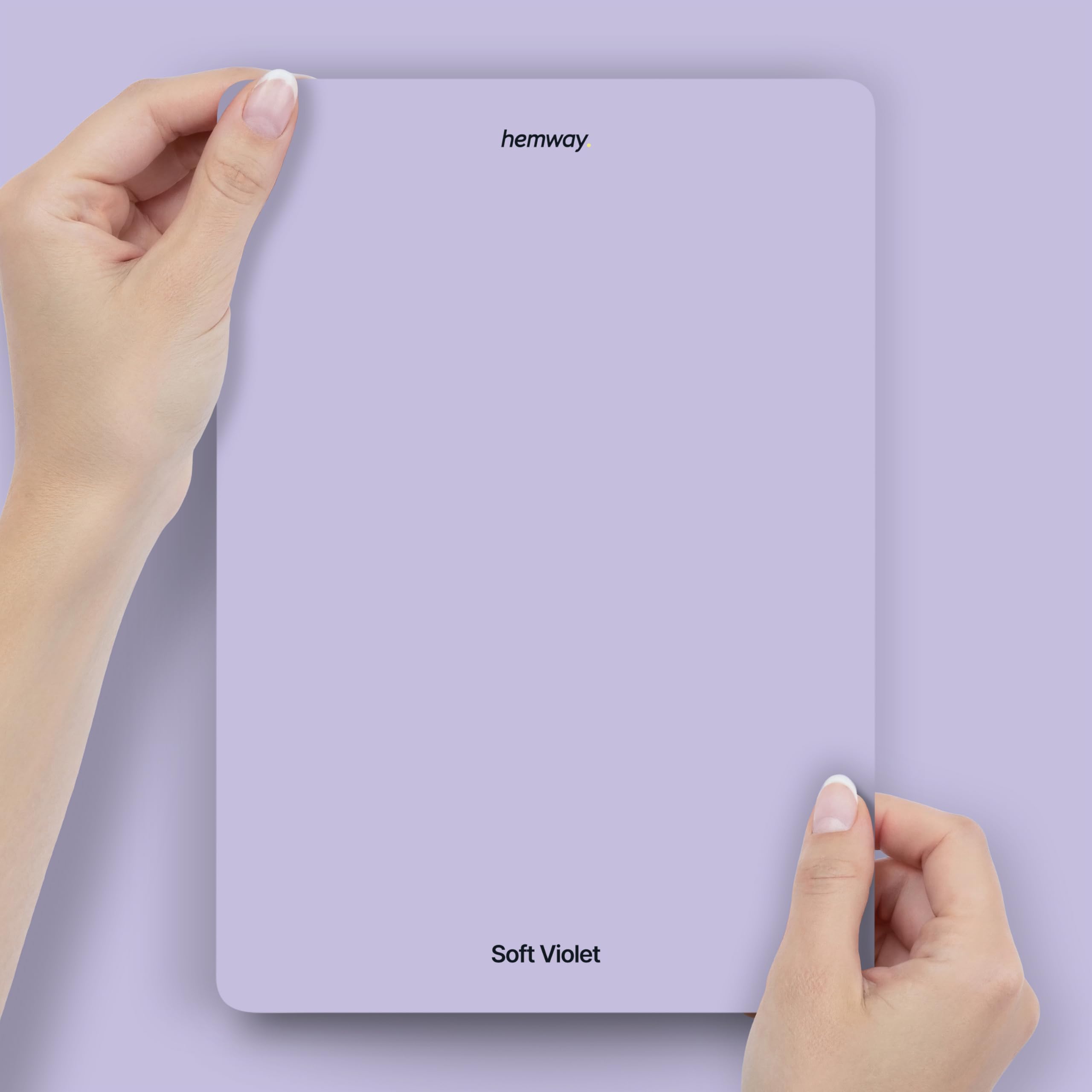 Hemway Soft Violet Purple Peel & Stick Sample Chalk Paint | A5 Accurate Colour Swatch, Mess-Free Alternative to Paint Tester Pots, Easy To Use, Eco-friendly, for Interior Furniture & Walls