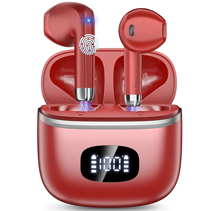 无线蓝牙耳机 立体声深度低音 降噪触控续航强大适用运动工作休闲