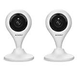 XODO E4 Wireless Security Camera, Full HD 1080P Home Security Camera Baby Monitor Sound Detection Video Playback WiFi Home Indoor Camera for Dog/Pet/Nanny Night Vision 2 Way Audio 2 Pack