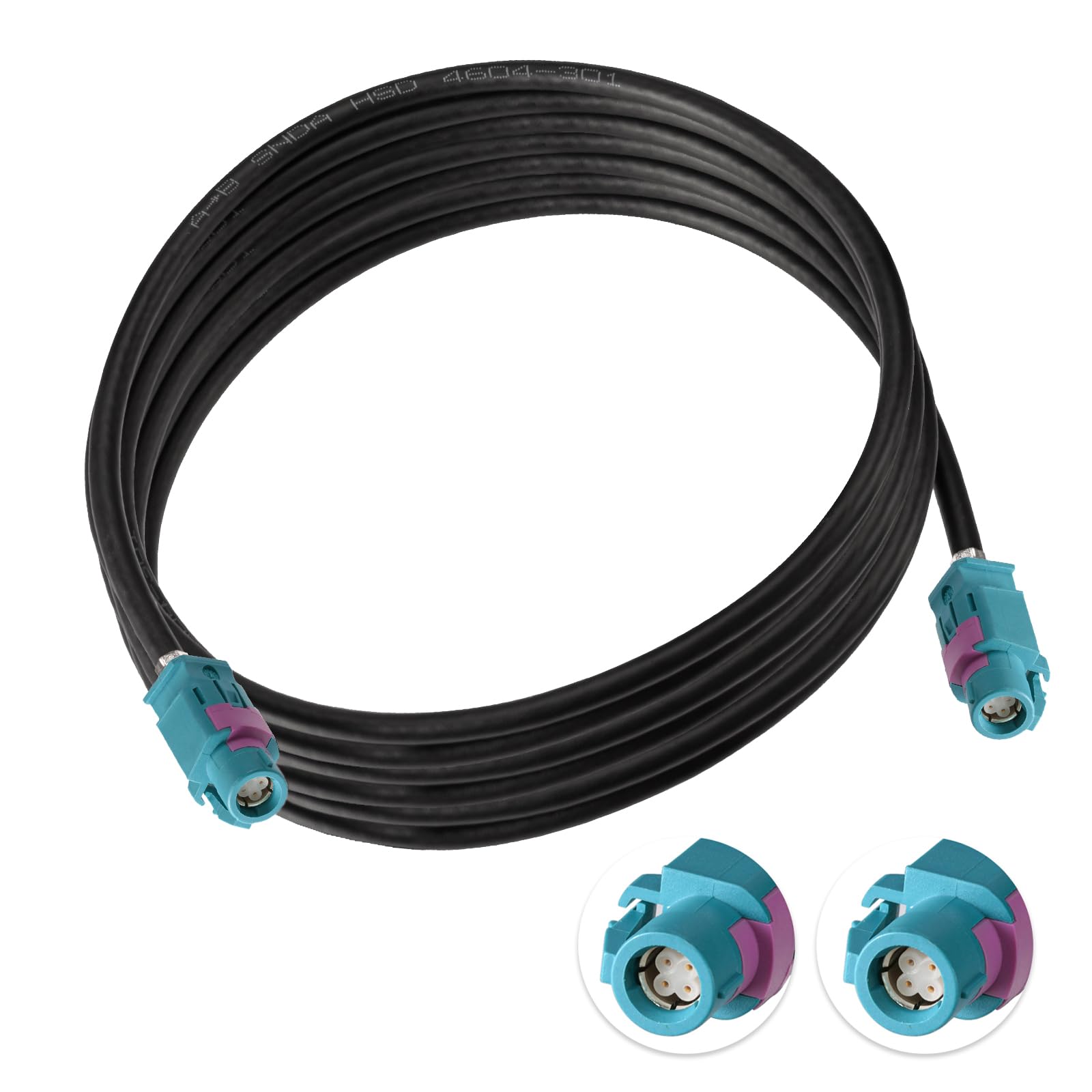 Eightwood Cavo HSD LVDS Z Femmina 4 Anime 535 Lunghezza 300cm | Cavo video auto telecamera retromarcia navigazione, compatibile BMW Audi VW Mercedes Citroën Peugeot