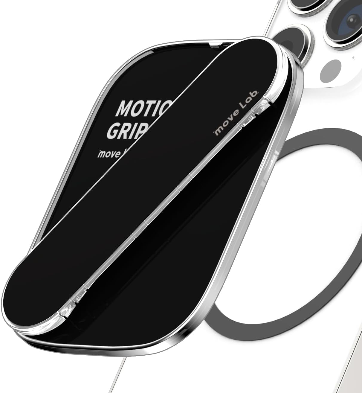 [Motion Grip] Flexible Magnetic Phone Grip with 360-Degree Rotation and Full Range Movement (Up, Down, Left, and Right), Compatible with MagSafe, Removable for Wireless Charging - Brave Flower